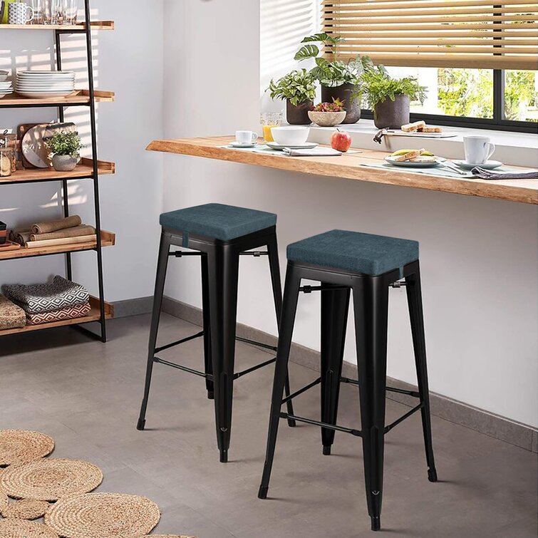 Square shop stool cushions